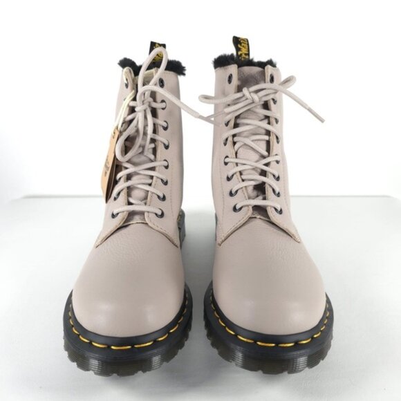 NWT DR. MARTENS AirWair 1460 SERENA Faux Fur VIRGINIA Lined Lace Up Boots Sz 10L